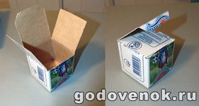 складываем картонные кубики