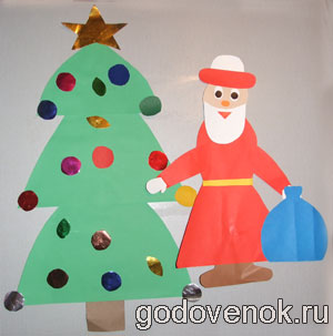 Дед Мороз, Снегурочка и зайка их бумаги своими руками. Пошаговая инструкция с фото